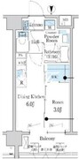 デュオフラッツ大森イースト 403 間取り図