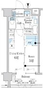 デュオフラッツ大森イースト 603 間取り図