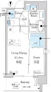 デュオフラッツ大森イースト 404 間取り図