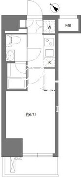 プレミアムキューブ東十条アリア 807 間取り図