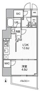 エスレジデンス蔵前バーム 201 間取り図