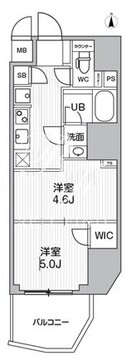 エスレジデンス蔵前バーム 202 間取り図