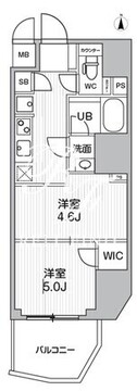 エスレジデンス蔵前バーム 302 間取り図