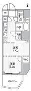 エスレジデンス蔵前バーム 1302 間取り図