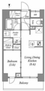 ACPレジデンス三ノ輪テラス 205 間取り図