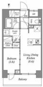 ACPレジデンス三ノ輪テラス 405 間取り図