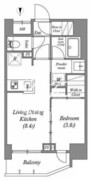 ACPレジデンス三ノ輪テラス 406 間取り図