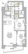アイフラット明大前 401 間取り図