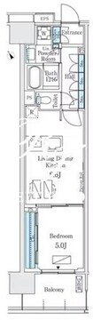 ロイヤルパークス有明 619 間取り図