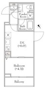 ディームス中野富士見町 102 間取り図