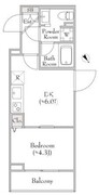 ディームス中野富士見町 303 間取り図
