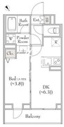 ディームス中野富士見町 306 間取り図