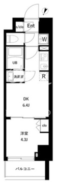 オーガスタレジデンス北綾瀬 201 間取り図