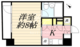 HF八丁堀レジデンス2 805 間取り図