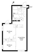 グランパセオ中目黒4 301 間取り図