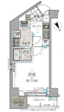 リヴシティ本郷 203 間取り図