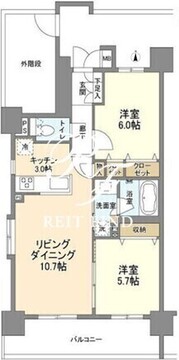 グラーナ上野 701 間取り図