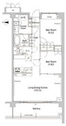ヒューリックレジデンス新宿戸山 324 間取り図