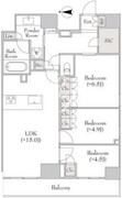ルミーク錦糸町 1503 間取り図