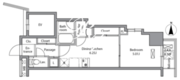 レジディア入谷 501 間取り図