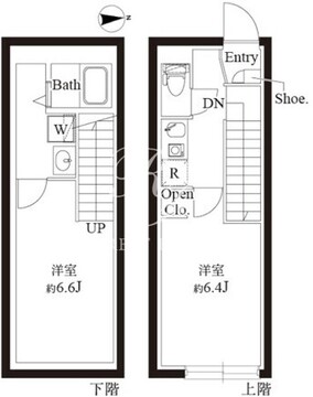 ル・クール渋谷本町 102 間取り図