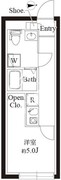 ル・クール渋谷本町 202 間取り図