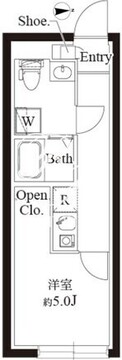 ル・クール渋谷本町 302 間取り図