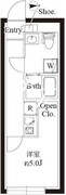 ル・クール渋谷本町 303 間取り図
