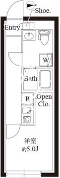 ル・クール渋谷本町 303 間取り図
