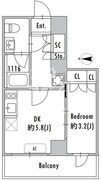 グランパセオ小岩 202 間取り図
