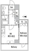 グランパセオ小岩 402 間取り図