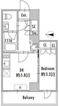 グランパセオ小岩 502 間取り図