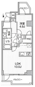 エスレジデンス千住大橋ブロード 803 間取り図
