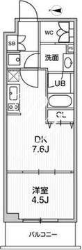 オルタナ中野 302 間取り図