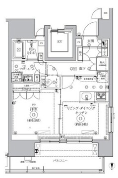 ドムススタイル高田馬場 201 間取り図