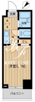 ＢｌｕＲｏｃｋ新宿河田町 303 間取り図