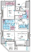 ジェノヴィア東日暮里グリーンヴェール 801 間取り図