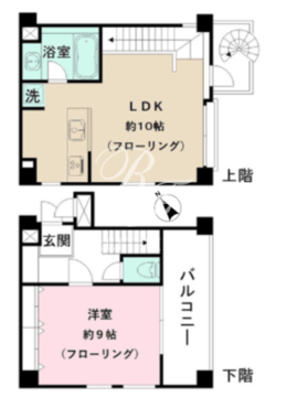イデールームズ上原 201 間取り図