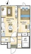 ラドゥセール戸越銀座 105 間取り図