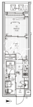 CREATIF東高円寺 407 間取り図