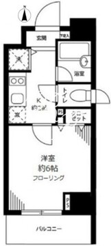 グロースメゾン亀戸 801 間取り図