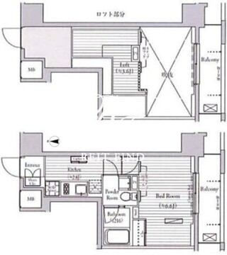 ミュゼ南麻布 703 間取り図