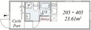ザトリアス三宿 205 間取り図
