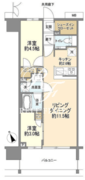 クレヴィア上野入谷 402 間取り図