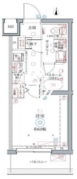 クレヴィスタ井荻 404 間取り図