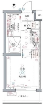 クレヴィスタ井荻 411 間取り図