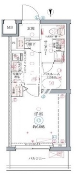 クレヴィスタ井荻 410 間取り図