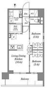 ACPレジデンス三ノ輪 1204 間取り図