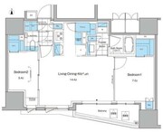 ルフォンプログレ北新宿 1105 間取り図