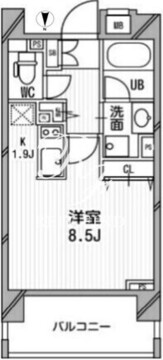 クリオ西池袋 503 間取り図